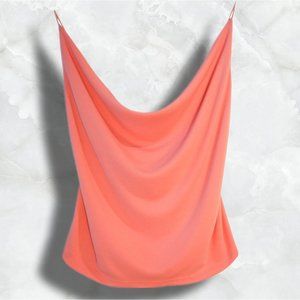 Moda International Peach Cage Back Y2k 90's Backless Spaghetti Strap Top sz M